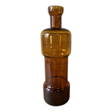 Amber glass soliflore bottle/vase, ca. 1970