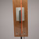 Glass and wood desk lamp by William Olivier