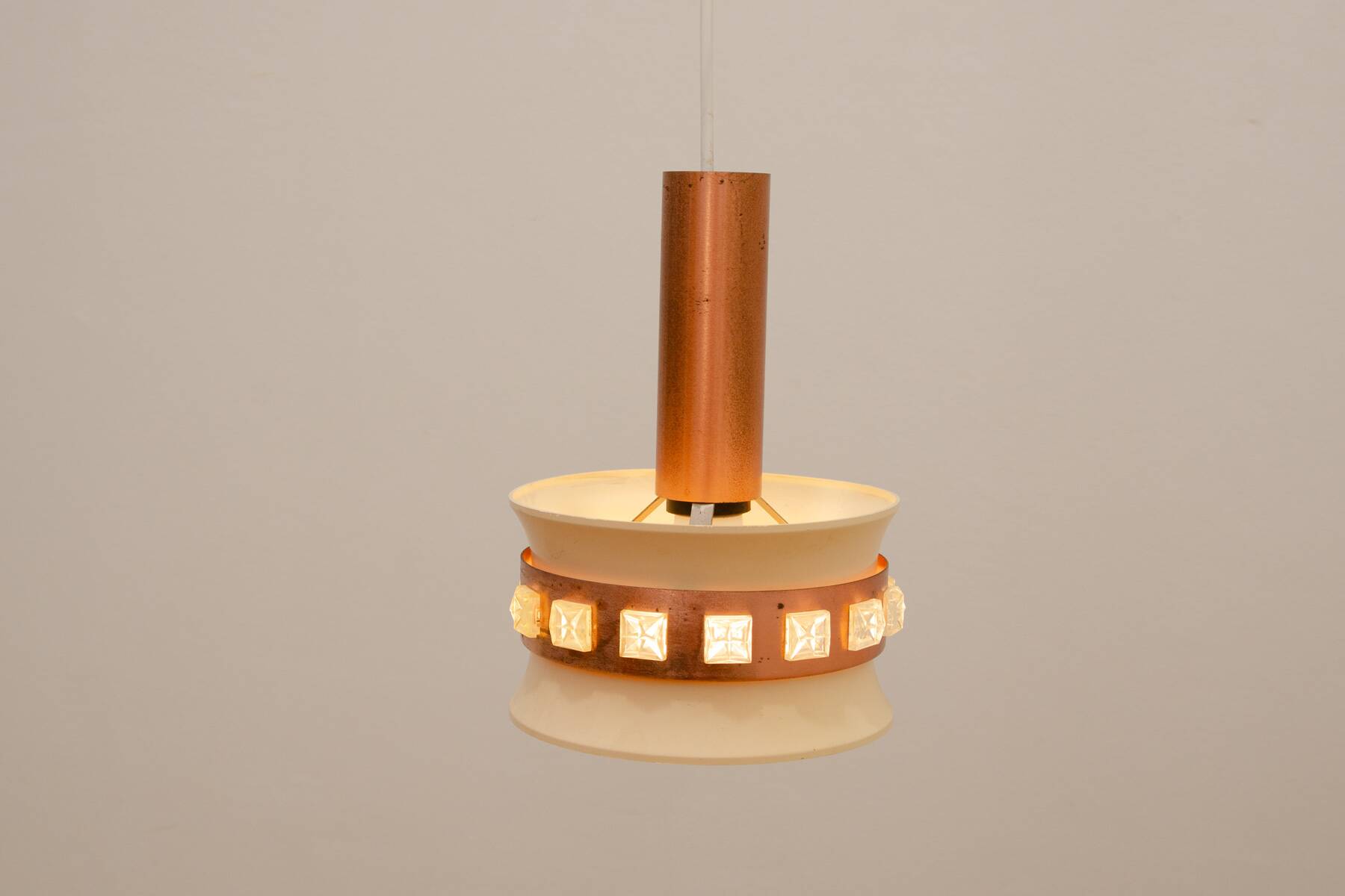 Mid century hanging lamp, Czechoslovakia, 1970´s