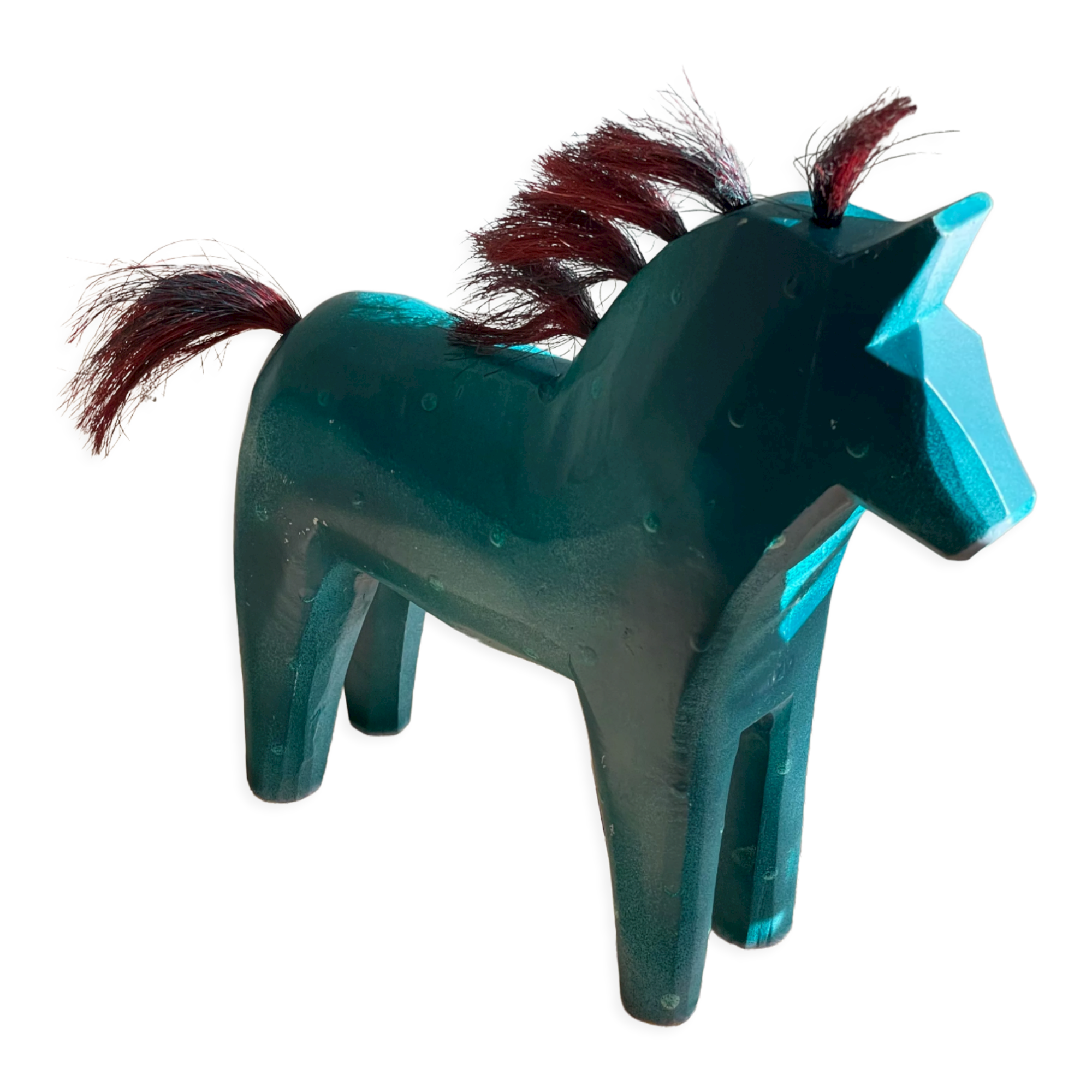 Wooden horse Ikea Dala vintage