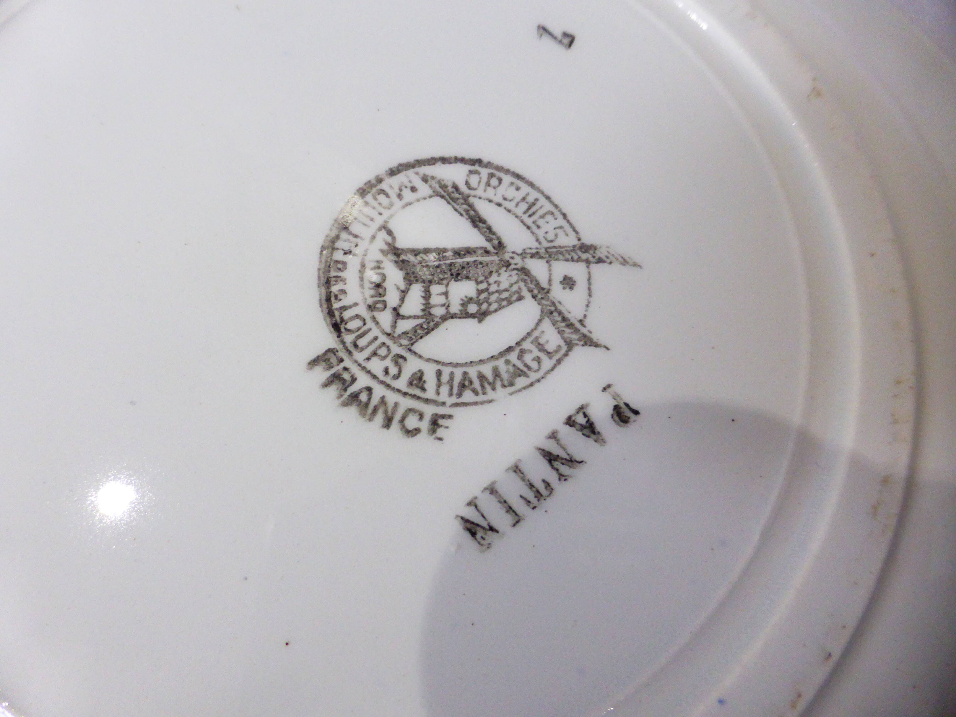 4 deep plates from Moulin des Loups et Hamage, Pantin model 211236