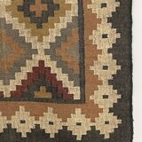 Tapis Kilim tissé à la main en jute et laine, salon, sol, salle à manger, tapis traditionnel indien.