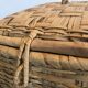 Large wicker/vintage bamboo laundry basket with lid