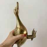 Brass animal large duck 1950s