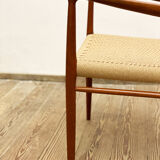 Mid century teak armrest chair by Niels O. Møller for J.L. Moller, Model 56, Denmark, 1950s