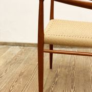 Mid century teak armrest chair by Niels O. Møller for J.L. Moller, Model 56, Denmark, 1950s