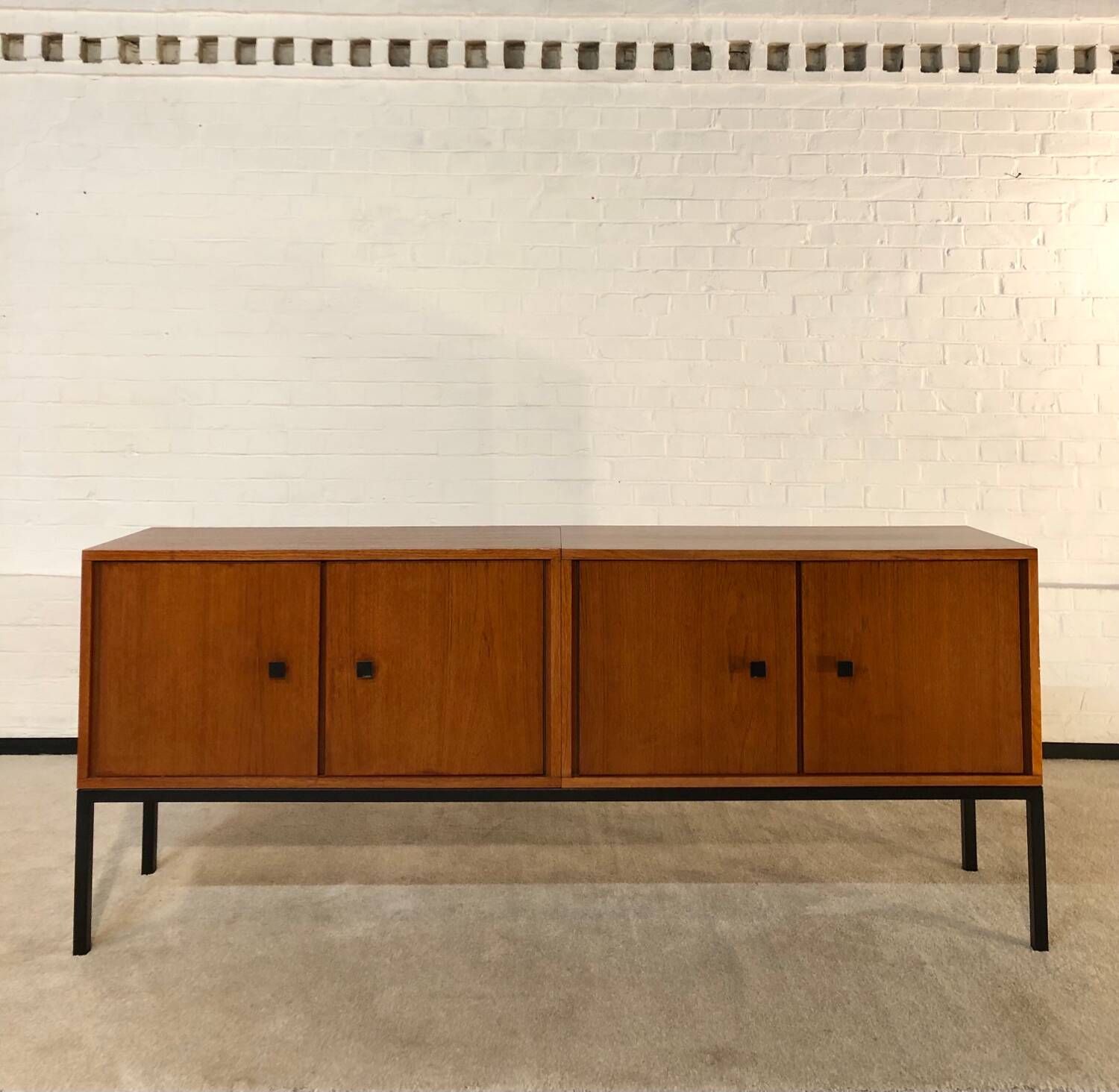 MDK sideboard in teak and steel circa 1960