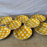 Vintage checkered plates