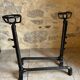 Pair of 18th century wrought iron andirons, log-carrying andirons