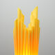 Lampe de table torche enflammée Georgia Jacob Athena en résine sculptée et tissu 70
