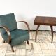 H 410 type C Armchair designed by Jindrich Halabala, 1940s, Czechoslovakia