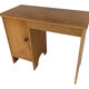 Art deco birch wood compact desk 1960