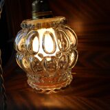Moulded glass globe walk-in lamp