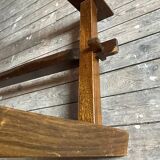 Brutalist dining room table Aranjou in massive elm