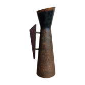 Vase diabolo copper hammer Scandinavian