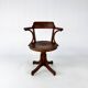 Chaise de Bureau en Chêne Courbé par Thonet, 1950s