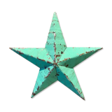 Light green amish star 30cm