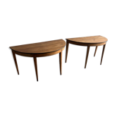 Pair of demi-lune consoles, 19th century