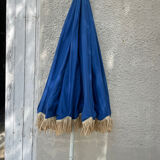 Blue parasol and flowers