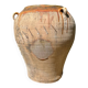 Ancient terracotta pottery jar from the 19th century.