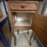 Bedside table with marble top