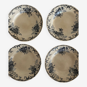 Assiettes creuses en terre de fer, Boulenger