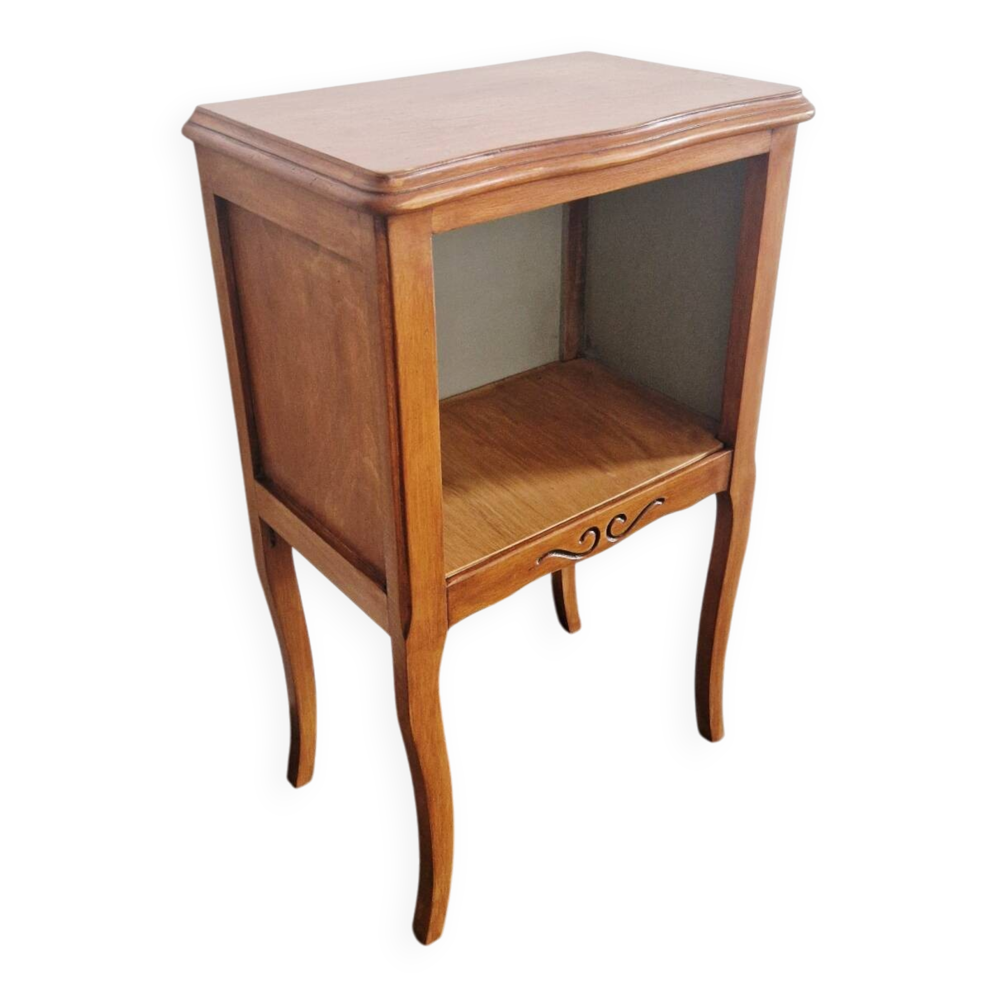 Vintage wooden bedside table