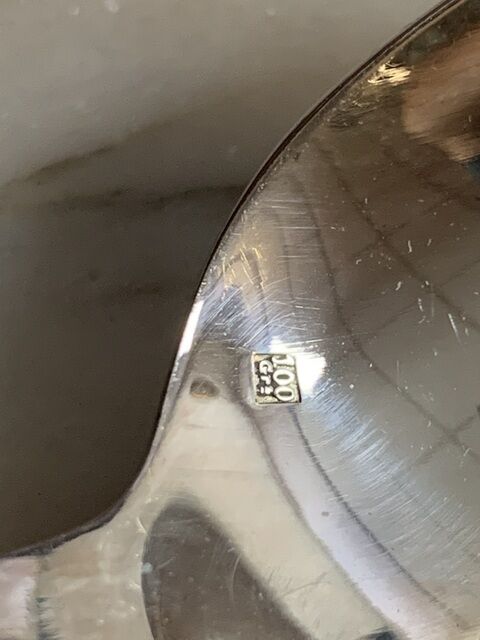 Silver metal cutlery of the silversmith Saint Medard