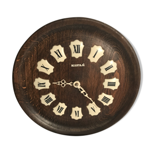 Horloge kiple bois chiffres - bakelite