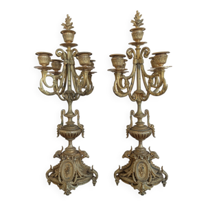 paire de candélabres