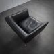 Rare leather lounge chair by Stefan Steenkist for Young International, Netherlands, 1990s