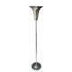Vintage art deco floor lamp, chrome metal, France 1930