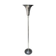 Vintage art deco floor lamp, chrome metal, France 1930