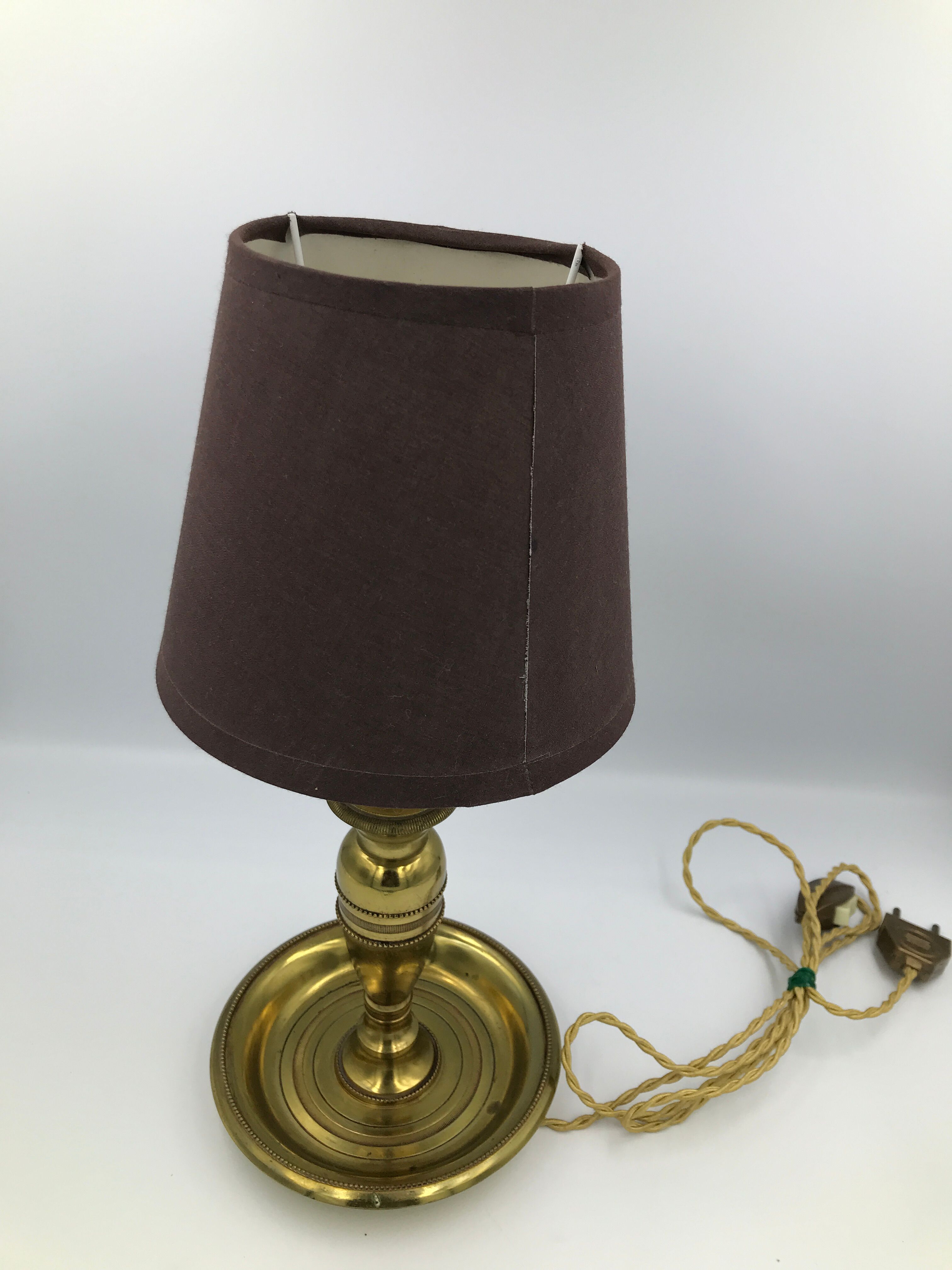 Vintage bronze bedside lamp