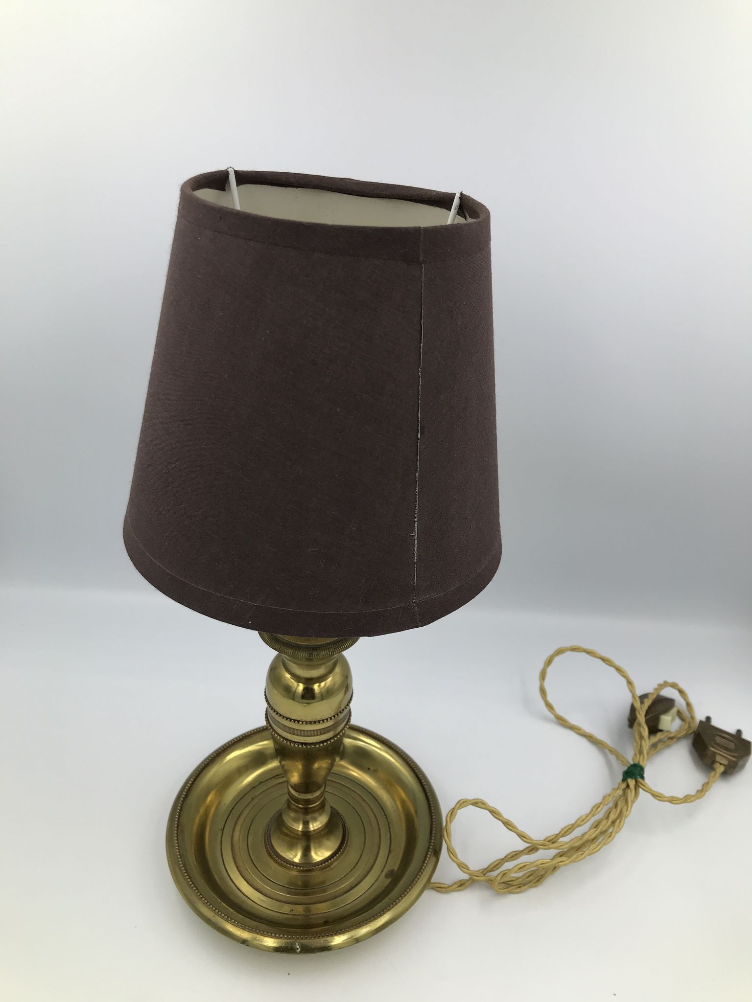 Vintage bronze bedside lamp