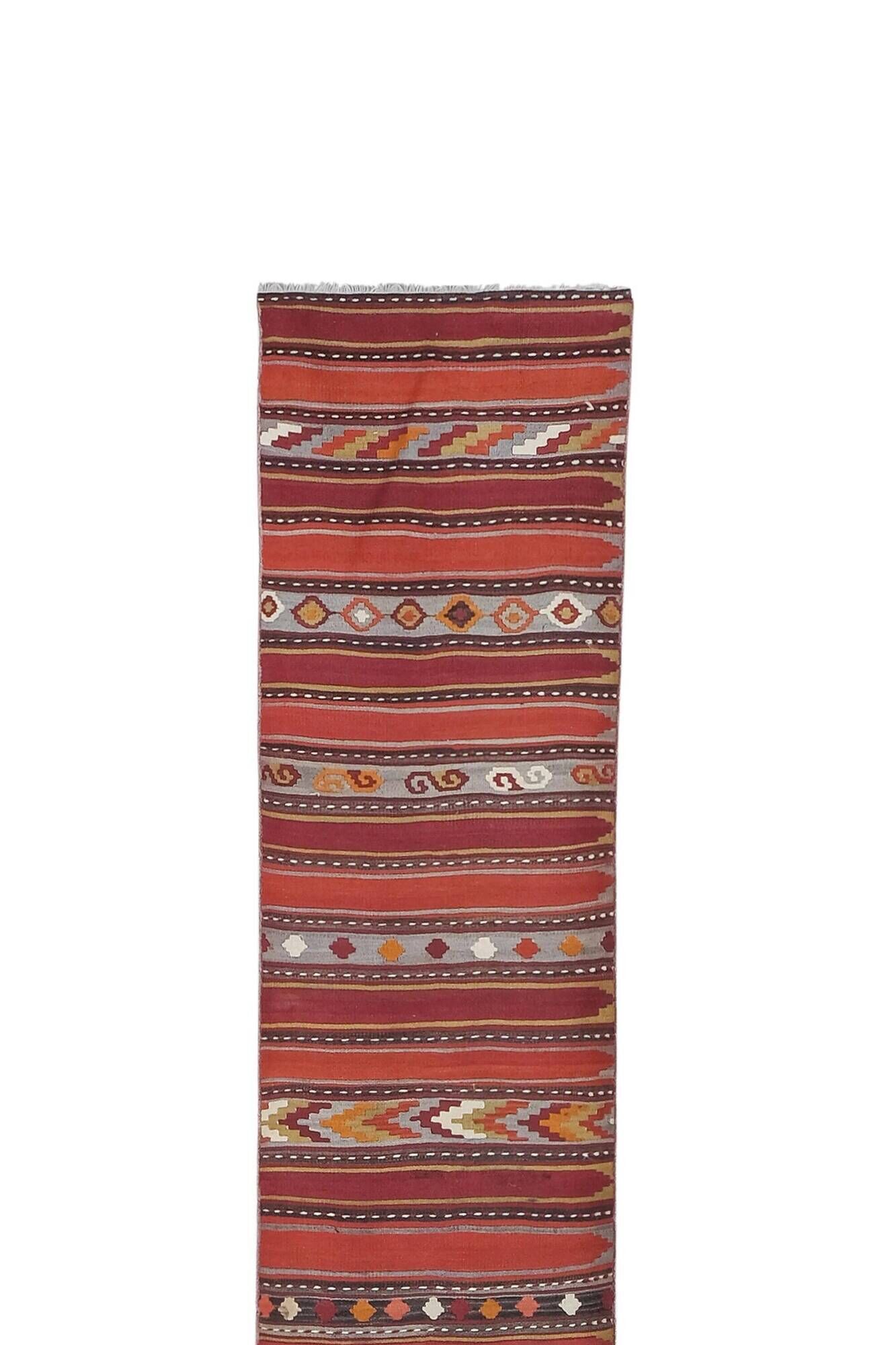 Tapis de couloir turc vintage