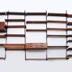 Modular Dark wooden Wall System from Kai Kristiansen - FM Møbler