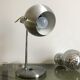 Vintage brushed metal eye ball desk lamp