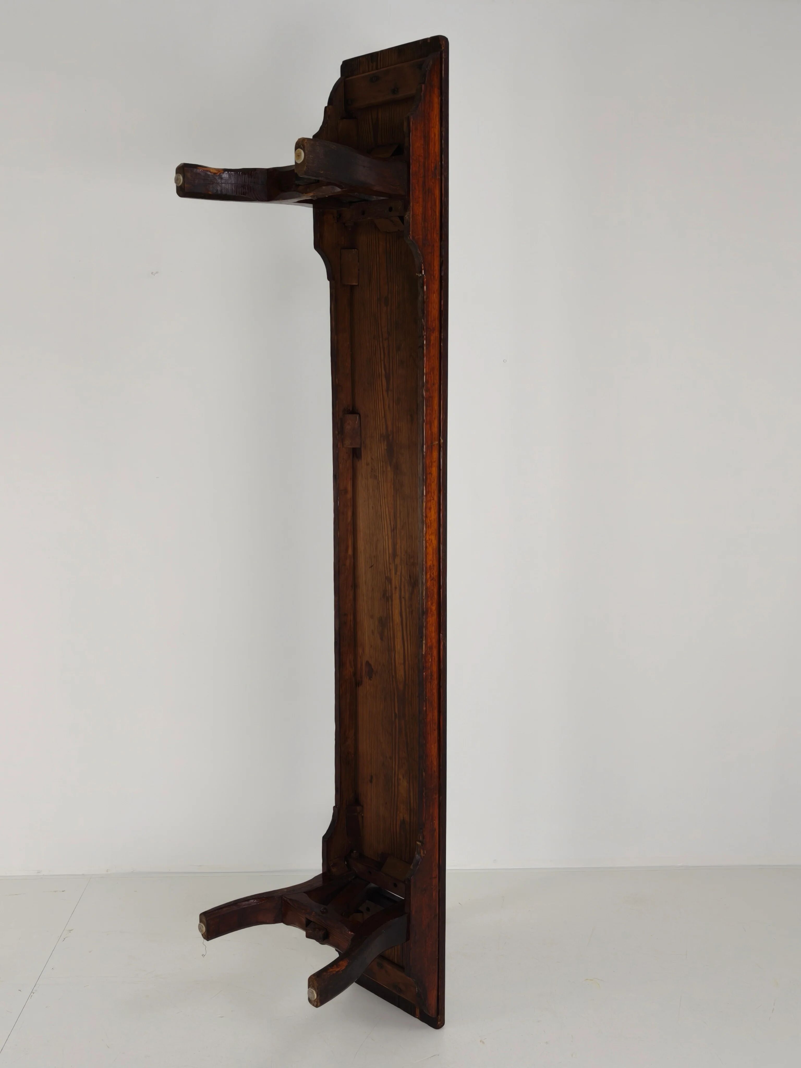 Victorian pitch pine railway bench – Halstead’s Makers, Todmorden