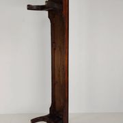 Banc de chemin de fer victorien en pin pitchpin – Halstead’s Makers, Todmorden