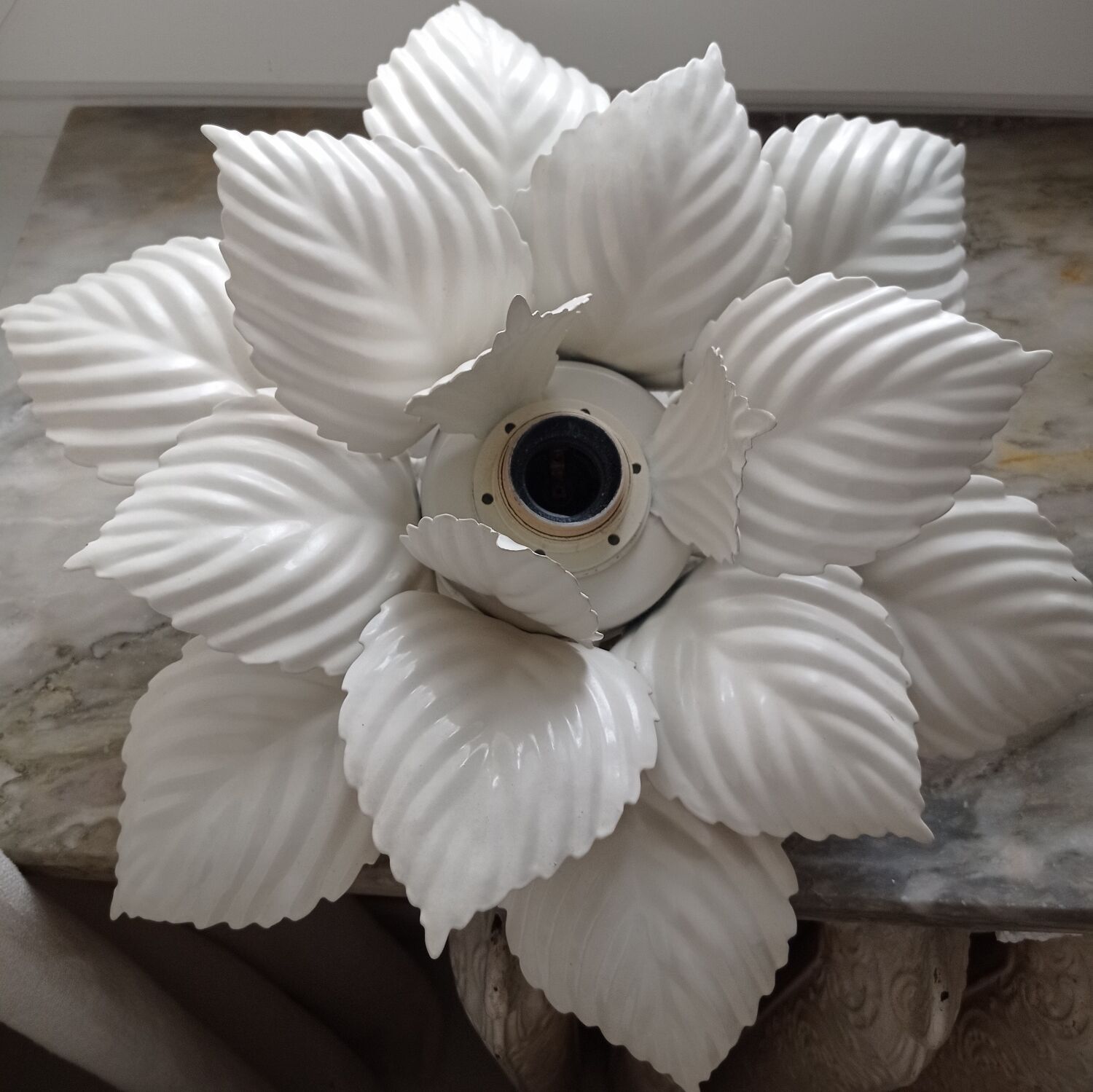 Vintage flower wall lamp or ceiling lamp