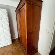 Wooden wardrobe – 2 moulded doors
