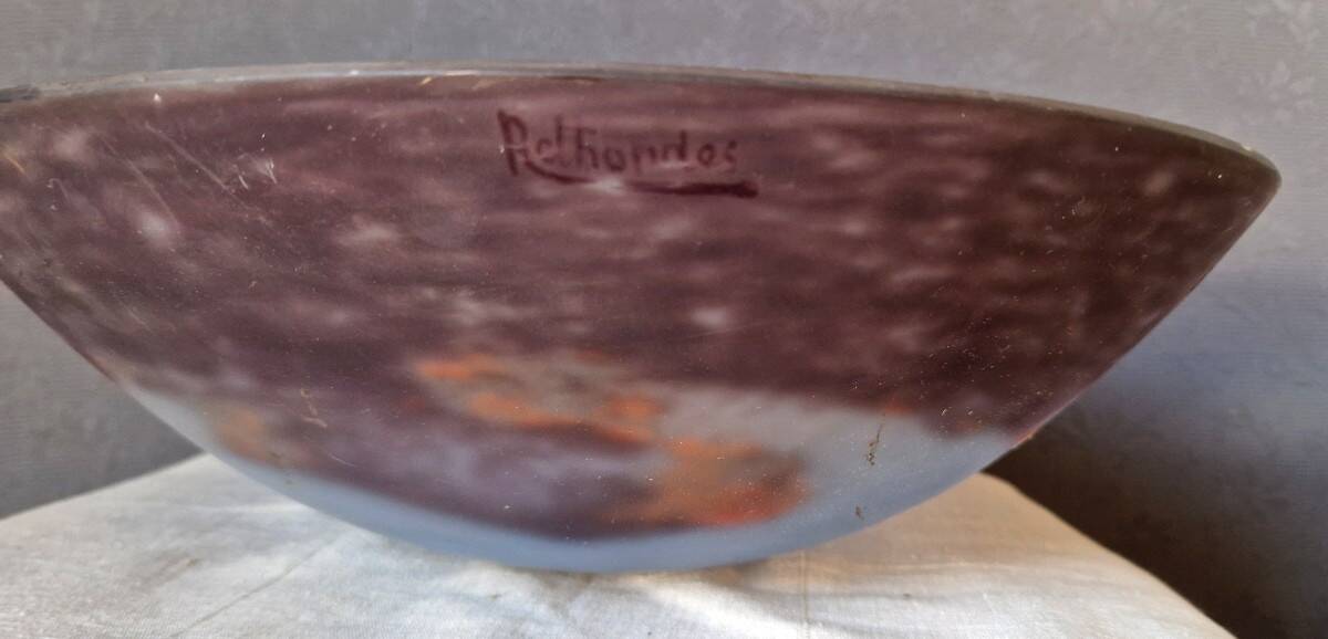 Art Deco Chandelier Basin – Signed RETHONDES (Circa 1930)