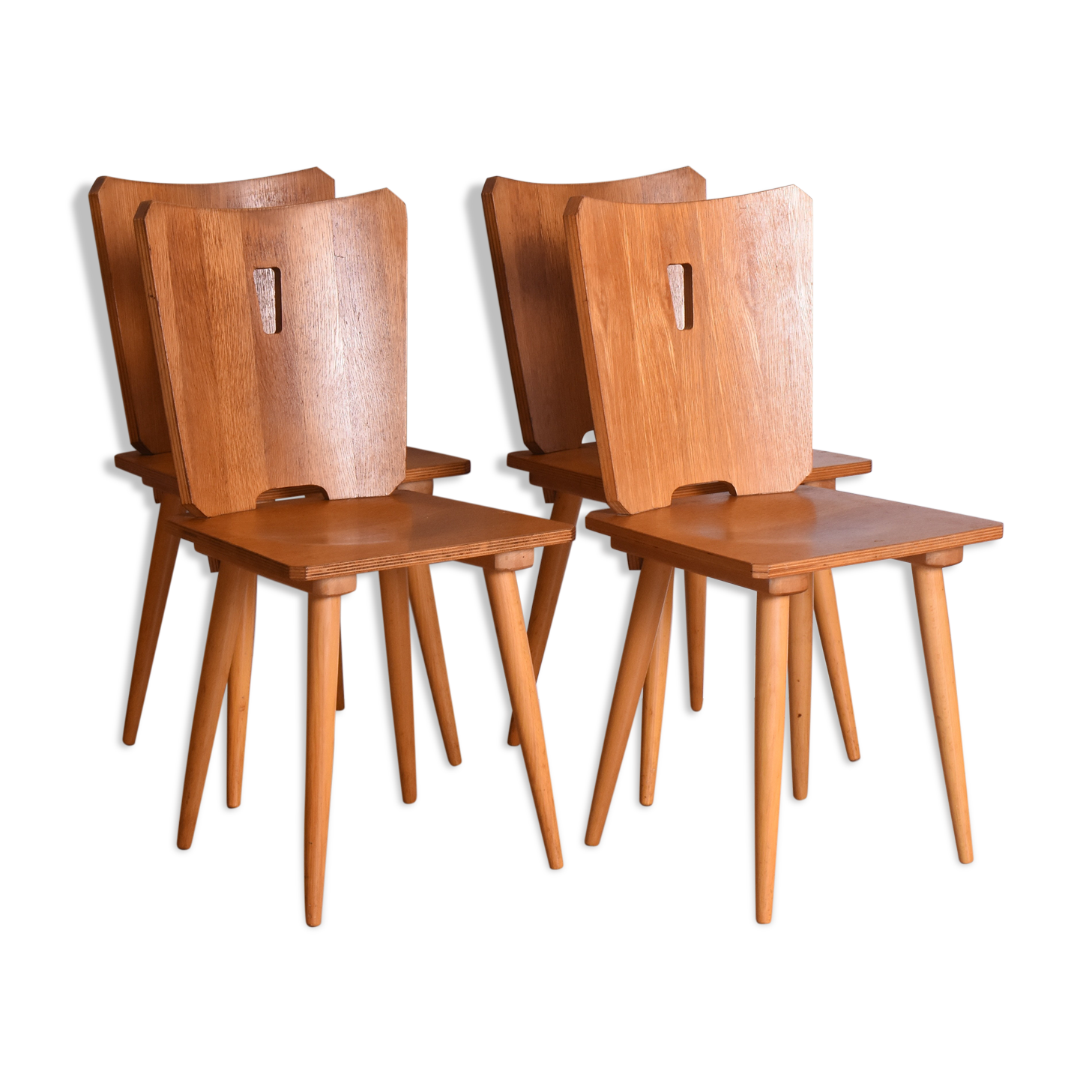 Lot de 4 chaises, Allemagne, années 1980