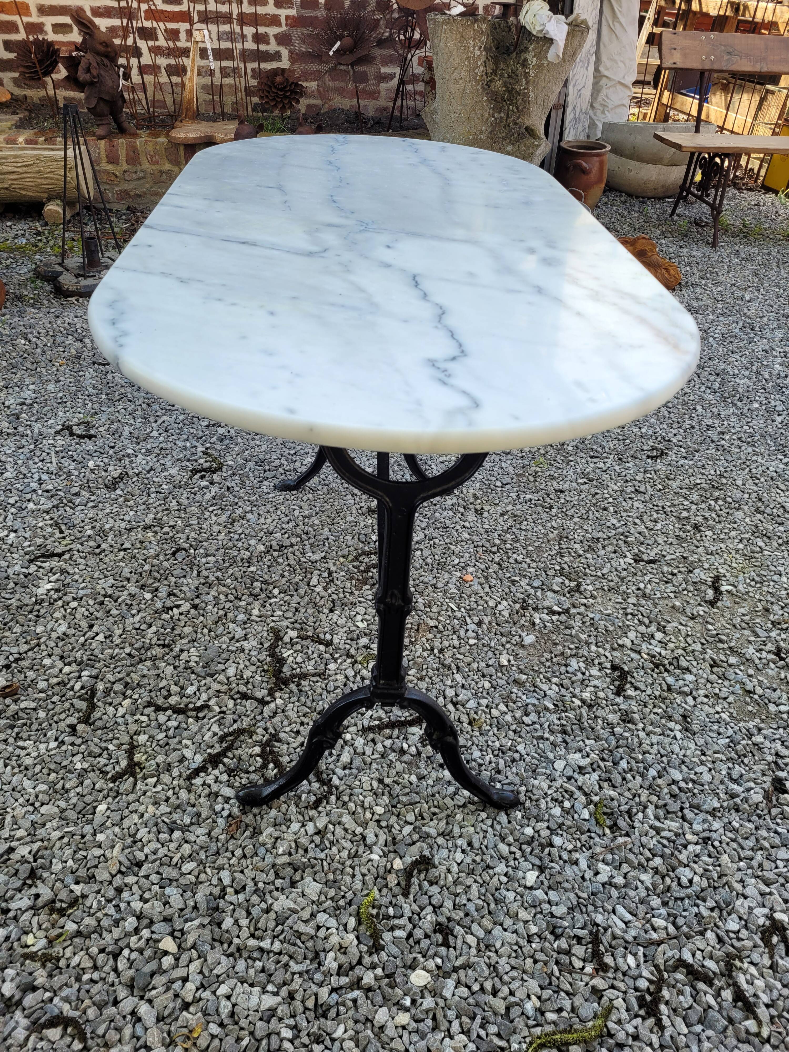 Table de bistrot marbre