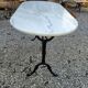 Table de bistrot marbre