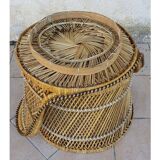 Island-inspired rattan armchair
