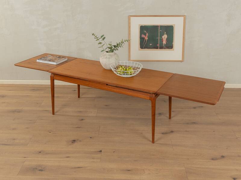 Rare extendable teak coffee table from the 1960s
