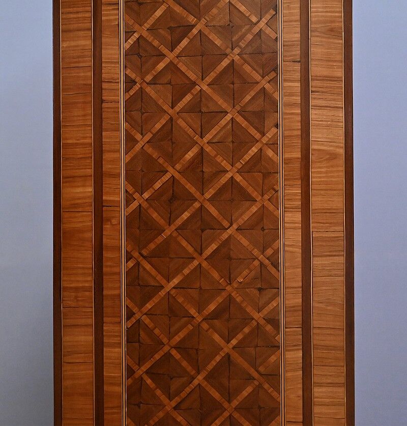 Small marquetry library, Louis XVI style – early 20th century