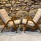 Paire de fauteuils par Jan Vaněk, années 1940, entièrement restaurés, Tchécoslovaquie